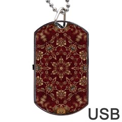 Image Background Pattern Dog Tag Usb Flash (one Side) by Pakrebo