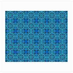 Background Image Tile Pattern Blue Small Glasses Cloth (2-side) by Pakrebo