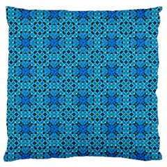 Background Image Tile Pattern Blue Standard Flano Cushion Case (one Side) by Pakrebo