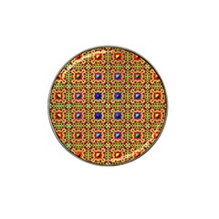 Background Image Tile Pattern Hat Clip Ball Marker (4 Pack)