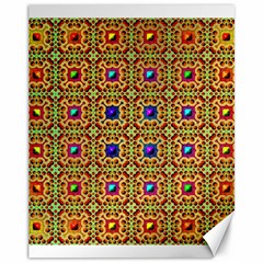 Background Image Tile Pattern Canvas 11  x 14 