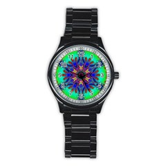 Fractal Art Pictures Digital Art Stainless Steel Round Watch by Pakrebo