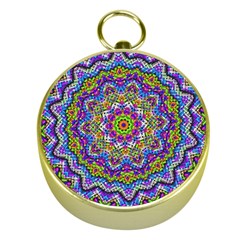 Farbenpracht Kaleidoscope Gold Compasses by Pakrebo