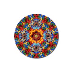 Farbenpracht Kaleidoscope Magnet 3  (Round)