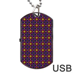 Background Image Ornament Dog Tag Usb Flash (two Sides)