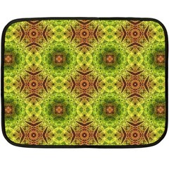 Tile Background Image Pattern Green Double Sided Fleece Blanket (mini)  by Pakrebo