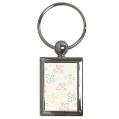 Flower Background Nature Floral Key Chains (rectangle)  by Mariart