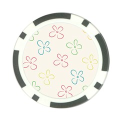 Flower Background Nature Floral Poker Chip Card Guard (10 Pack) by Mariart