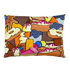 Sweet Dessert Food Muffin Cake Pillow Case by Alisyart