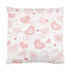 Pastel Pink Hearts Standard Cushion Case (one Side)