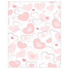 Pastel Pink Hearts Drawstring Bag (small) by retrotoomoderndesigns