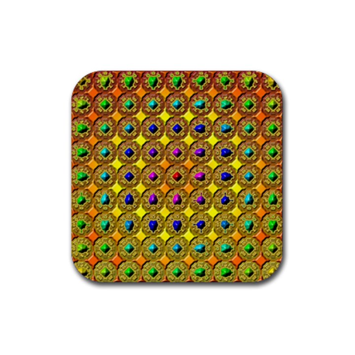 Background  Kaleidoscope Rubber Coaster (Square) 