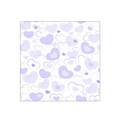 Pastel Purple Hearts Satin Bandana Scarf by retrotoomoderndesigns