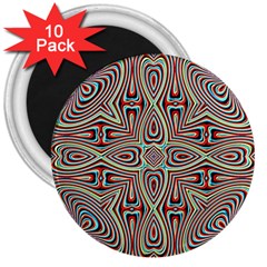 Background Image Color Colorful 3  Magnets (10 Pack)  by Pakrebo