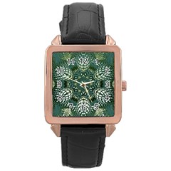 Background Image Decoration Rose Gold Leather Watch  by Pakrebo