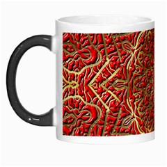 Tile Background Image Pattern 3d Red Morph Mugs
