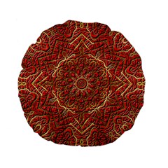 Tile Background Image Pattern 3d Red Standard 15  Premium Flano Round Cushions by Pakrebo