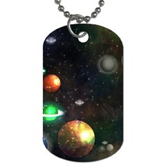 Galactic Dog Tag (one Side) by WensdaiAmbrose