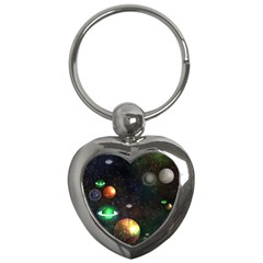 Galactic Key Chains (heart)  by WensdaiAmbrose