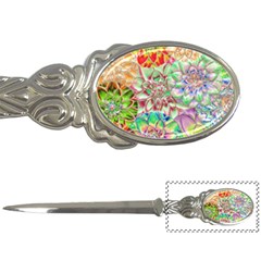 Dahlia Flower Colorful Art Collage Letter Opener by Pakrebo