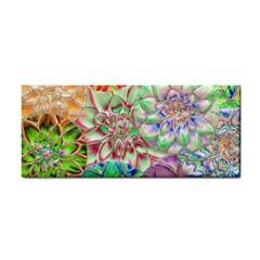 Dahlia Flower Colorful Art Collage Hand Towel by Pakrebo