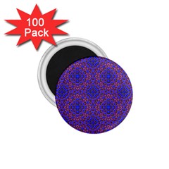 Tile Background Image Pattern Purple Blue 1 75  Magnets (100 Pack)  by Pakrebo
