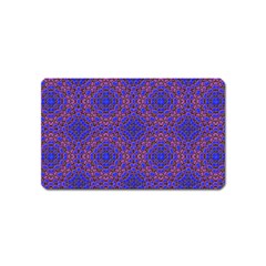 Tile Background Image Pattern Purple Blue Magnet (name Card) by Pakrebo