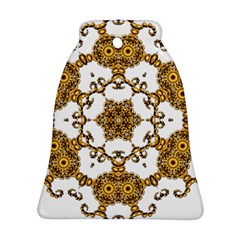 Fractal Tile Construction Design Bell Ornament (two Sides)