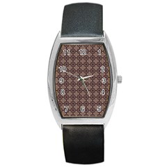 Background Image Decoration Barrel Style Metal Watch by Pakrebo