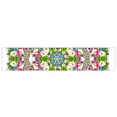 Floral Wreath Tile Background Image Small Flano Scarf
