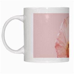 Cactus flower on pink ink White Mugs