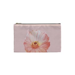 Cactus flower on pink ink Cosmetic Bag (Small)