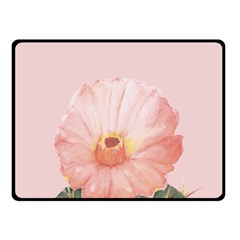 Cactus flower on pink ink Fleece Blanket (Small)