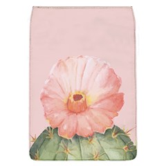 Cactus flower on pink ink Removable Flap Cover (L)