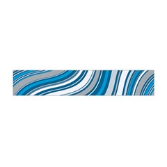 Blue Wave Surges On Flano Scarf (mini) by WensdaiAmbrose