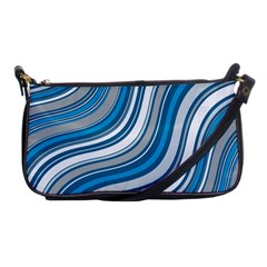 Blue Wave Surges On Shoulder Clutch Bag by WensdaiAmbrose