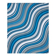 Blue Wave Surges On Shower Curtain 60  X 72  (medium)  by WensdaiAmbrose