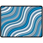 Blue Wave Surges On Double Sided Fleece Blanket (Large)  80 x60  Blanket Front