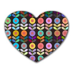 Zappwaits Flowers Heart Mousepads by zappwaits