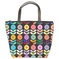 Zappwaits Flowers Bucket Bag by zappwaits