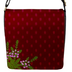 Vivid Burgundy & Heather Flap Closure Messenger Bag (s) by WensdaiAmbrose