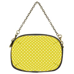 Yellow Polka Dot Chain Purse (one Side)