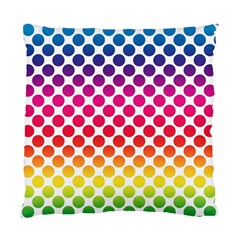 Rainbow Polka Dots Standard Cushion Case (two Sides)