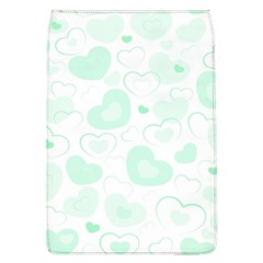 Pastel Green Hearts Removable Flap Cover (l) by retrotoomoderndesigns