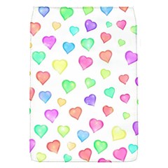 Pastel Rainbow Hearts Removable Flap Cover (s) by retrotoomoderndesigns