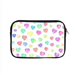 Pastel Rainbow Hearts Apple Macbook Pro 15  Zipper Case by retrotoomoderndesigns