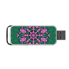 The Most Uniqe Flower Star In Ornate Glitter Portable Usb Flash (one Side) by pepitasart