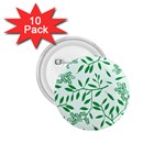 Leaves Foliage Green Wallpaper 1.75  Buttons (10 pack) Front