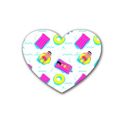 Swim Playboy Summer Mode Heart Coaster (4 Pack) 