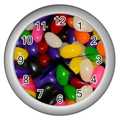 Jelly Beans Wall Clock (silver) by pauchesstore